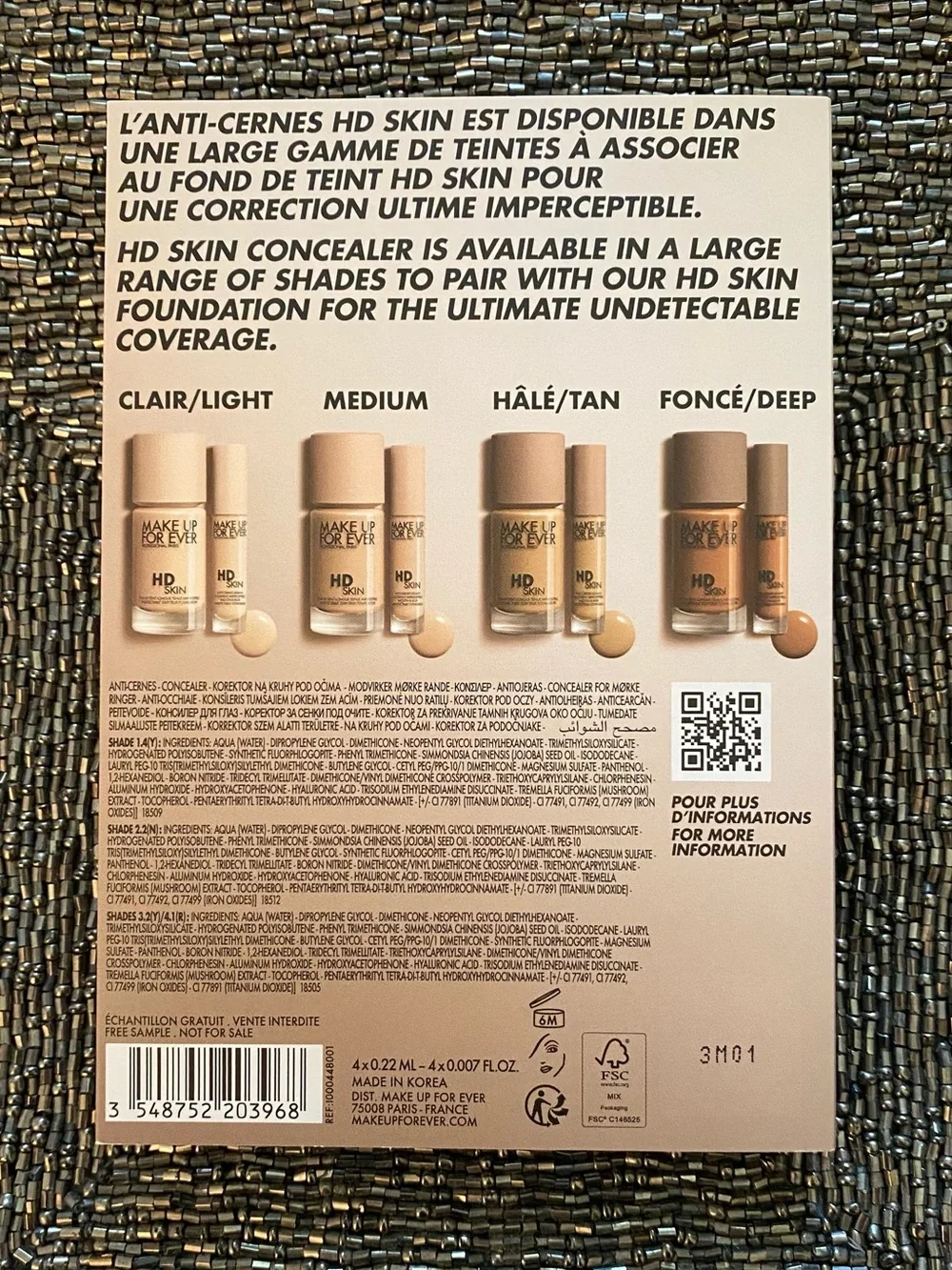 4️⃣ FOR 💲1️⃣5️⃣ MAKE UP FOR EVER HD Skin Concealer